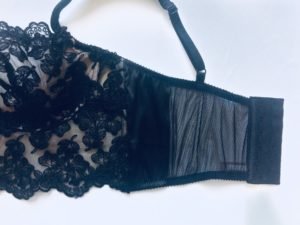 Black Lace Bra In French Calais Lace Nude Lining Marianna Giordana Paris