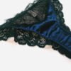 Navy blue lace panties