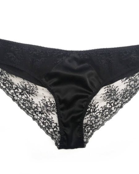 Black sheer panties tanga shape for a no line panties look