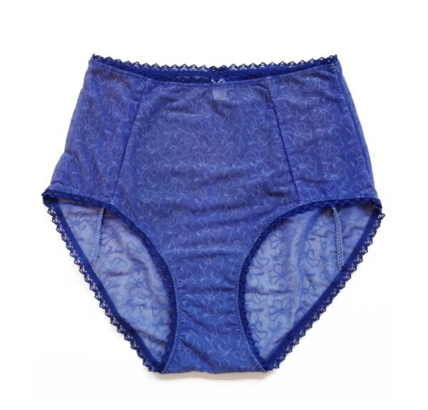 High waist panties in blue jersey comfortable and pretty