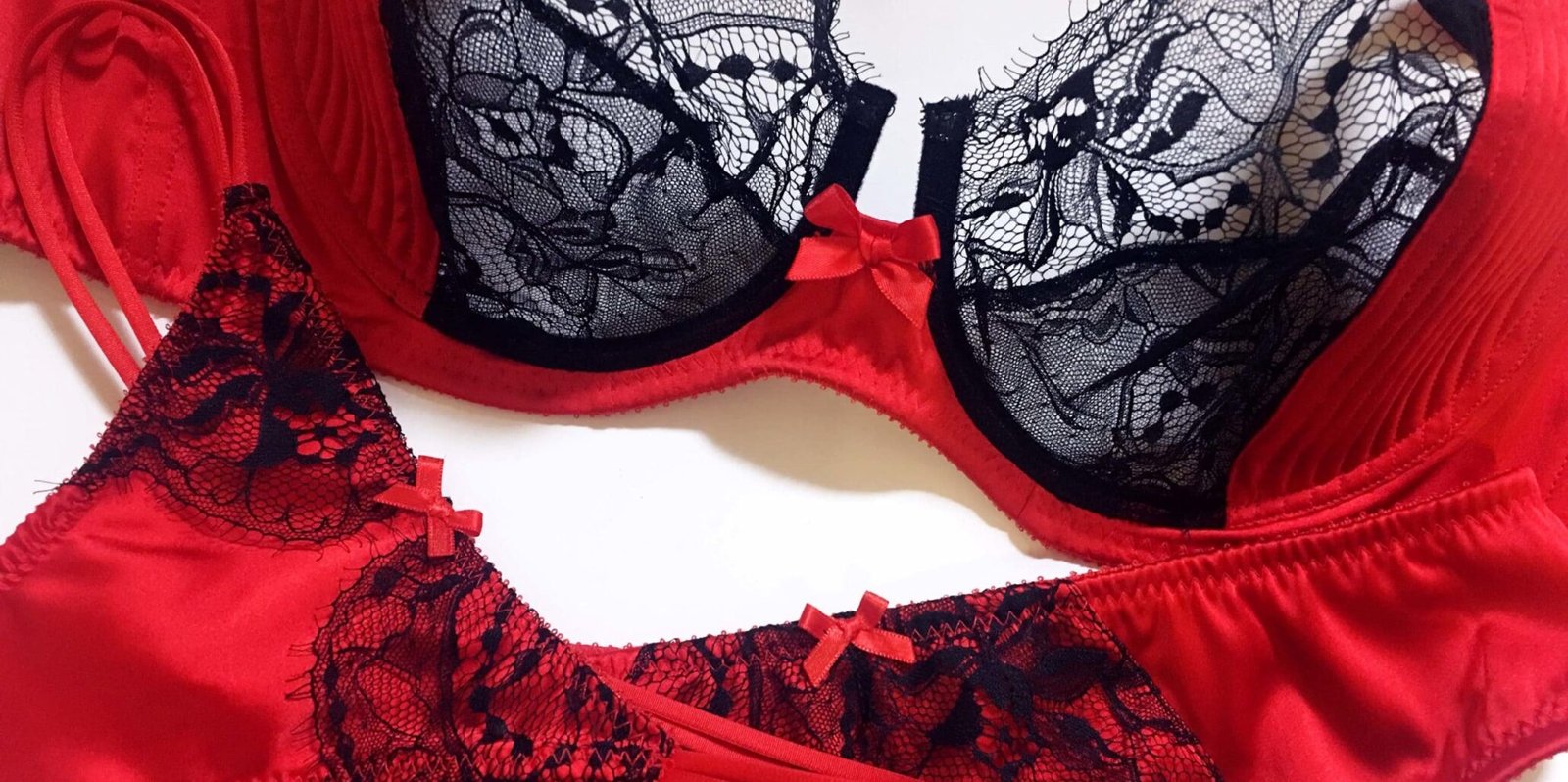 Lingerie handmade in France in silk and sheer lace