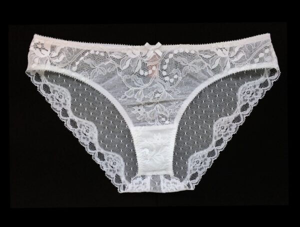 see through panties in white lace