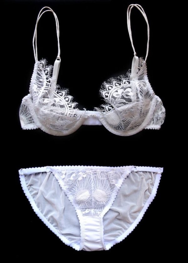 bridal white lace lingerie set