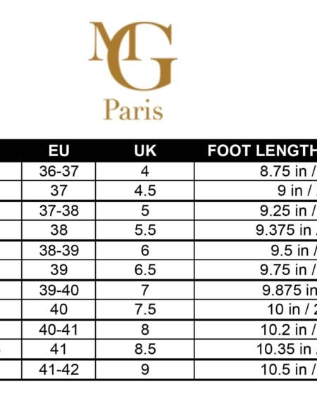 marianna giordana taille chaussette