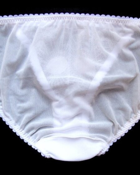 sheer white panties - see through knickers