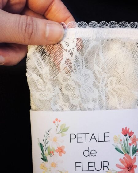 Sheer white see through socks in packaging