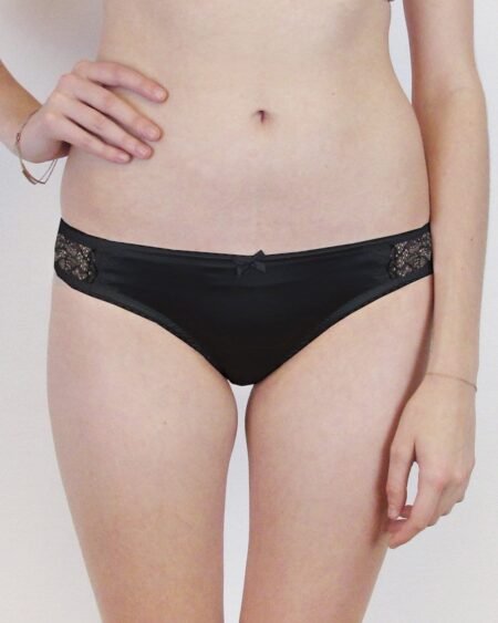silk low waist panties front details
