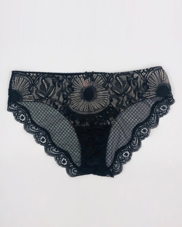 Lace black panties - Lace brief - Black lingerie