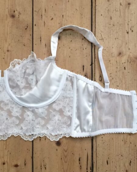 handmade lace lingerie longline bra silk inside cookies 2