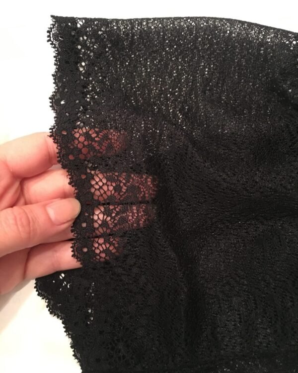 Lace black stockings