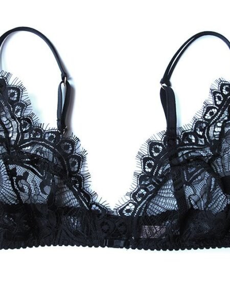 lace sheer bralette front