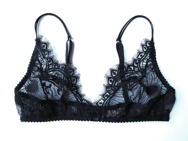lace sheer bralette front