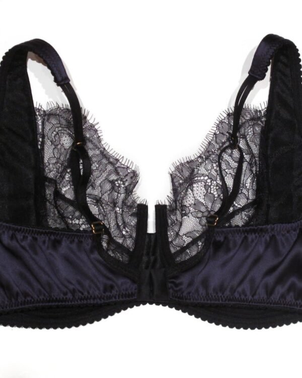 plus size bra in silk and lace back