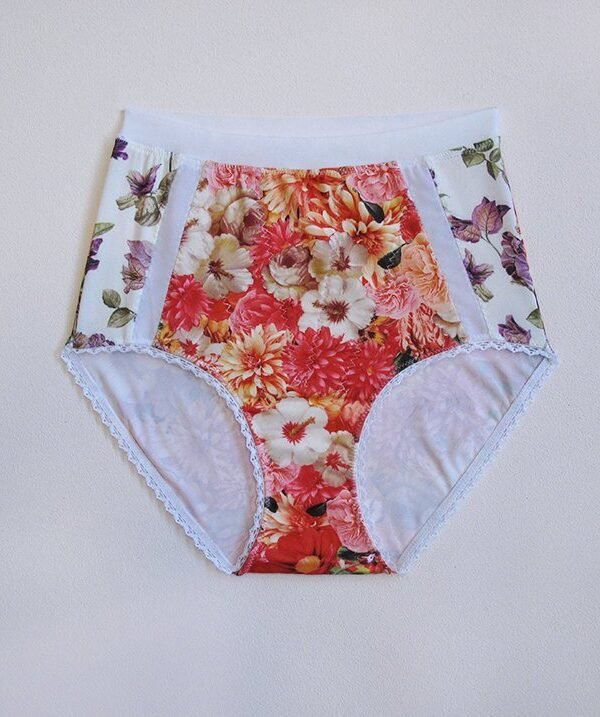 red panties high waisted soft girdle