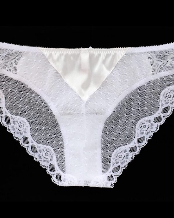 white lace panties