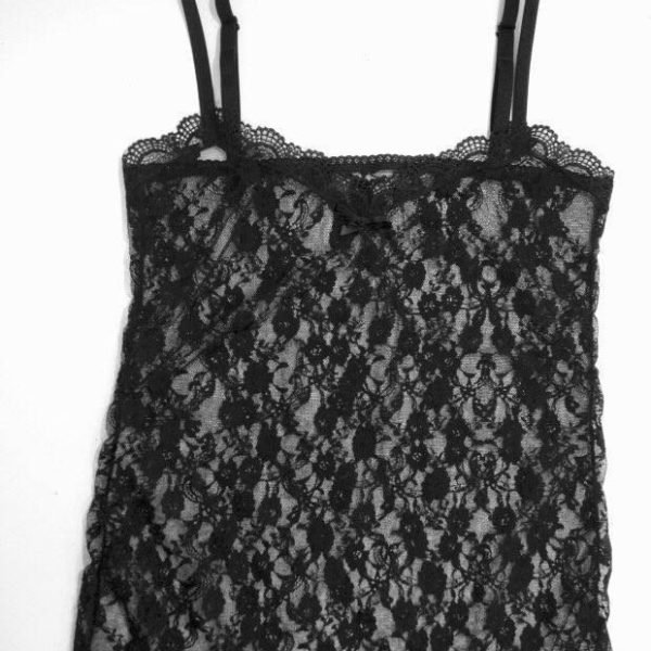 sheer black panties in lace
