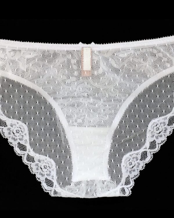 White lace panties back