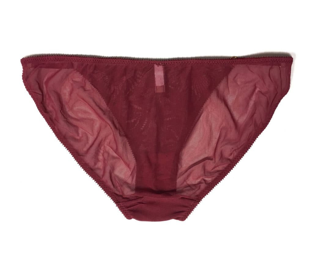 Dark red Lace Sheer Panties - Marianna Giordana Paris