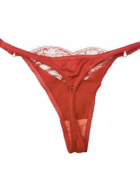 red silk Gstring back