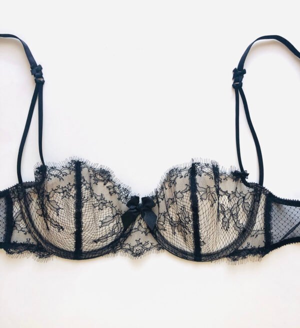 balconette sheer lace bra in chantilly lace