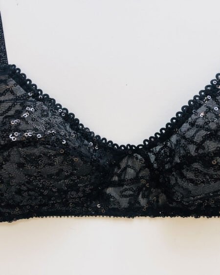 black lace bralette