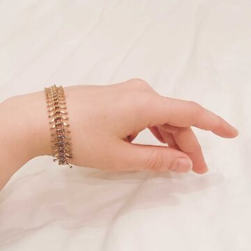 Bracelet-chain-fancy-gold-23k