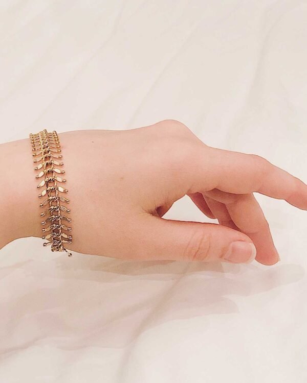 Bracelet-chain-fancy-gold-23k