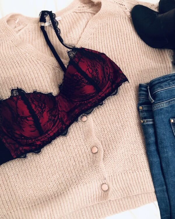 Lace and Silk Balconnet bra - Perfect for plus size - In  STOCK