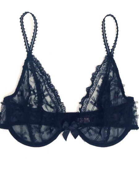 See-through bra in lace