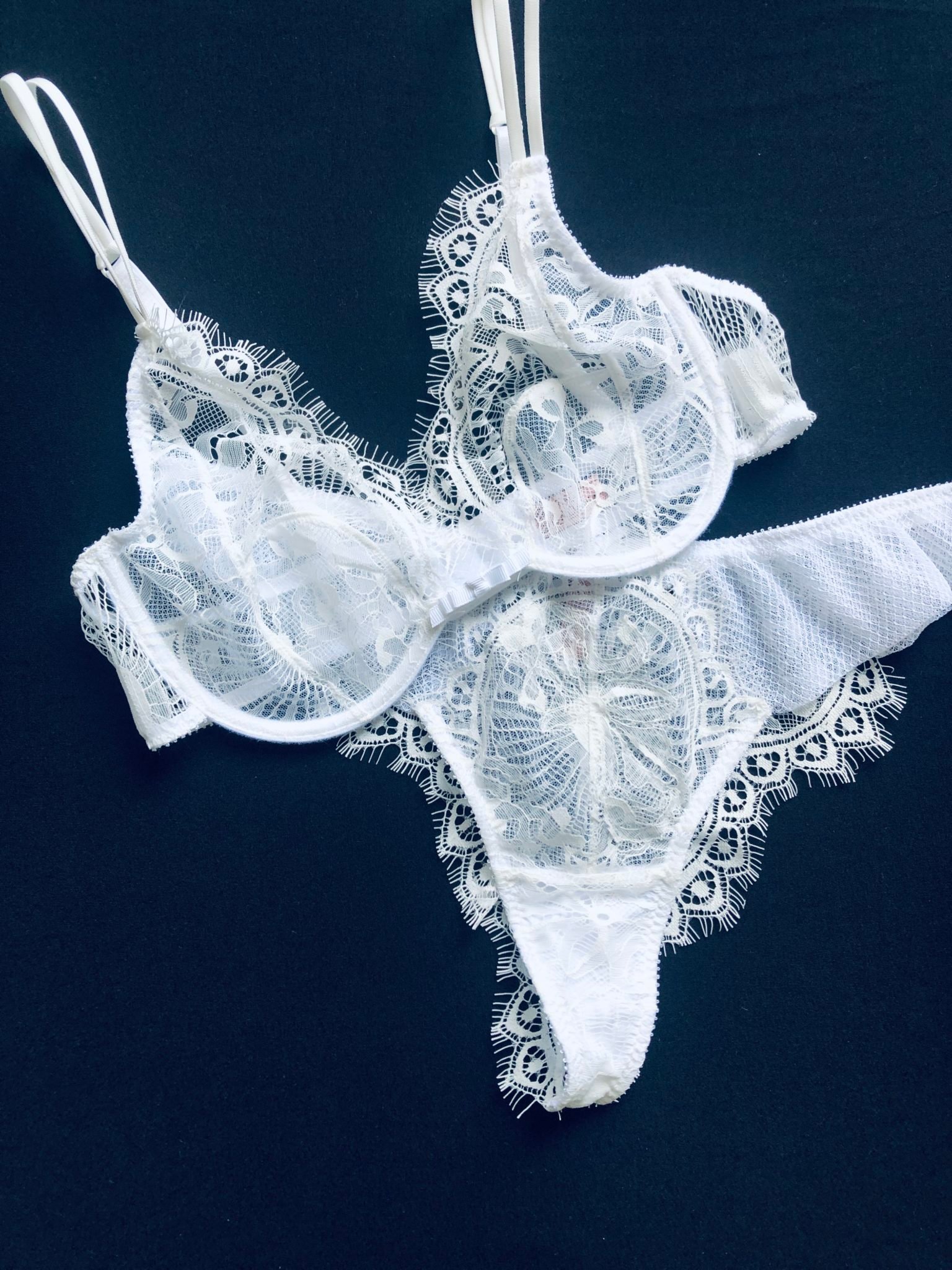 White sheer lace bra - Perfect for every day or for the special day