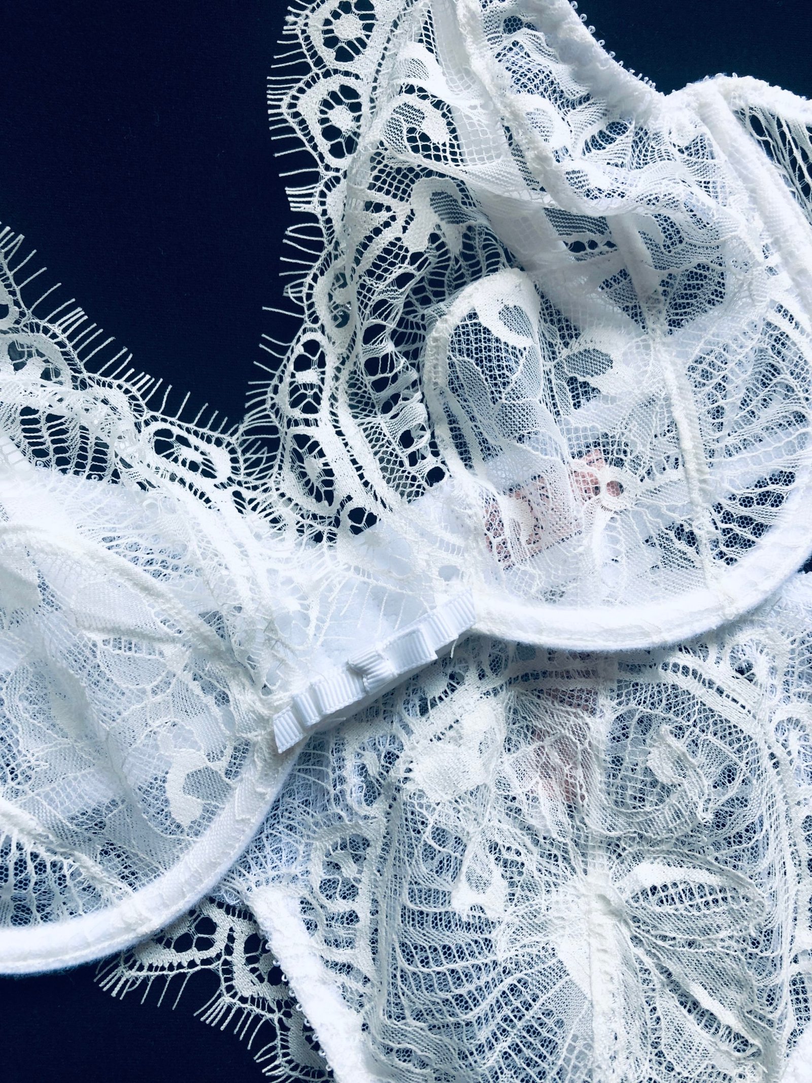 White sheer lace bra - Perfect for every day or for the special day