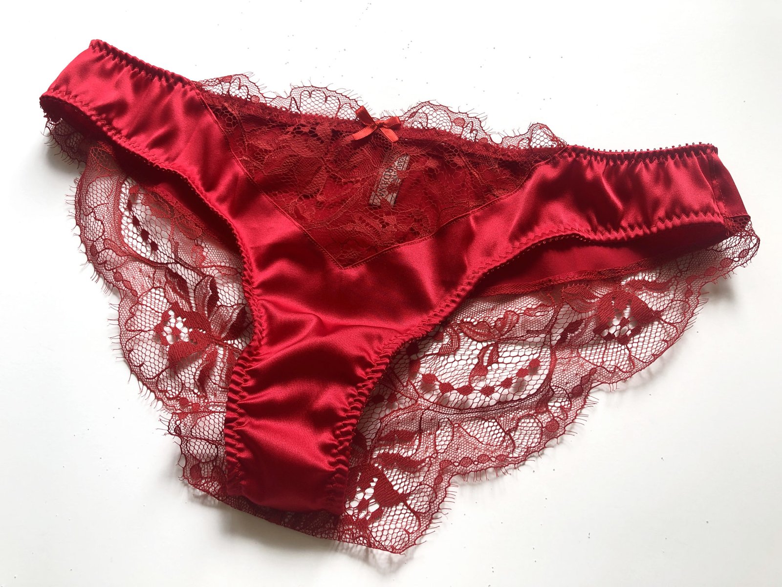 This Red Silk Lingerie Is A Must Have Panties Elegant And Sexy 6015