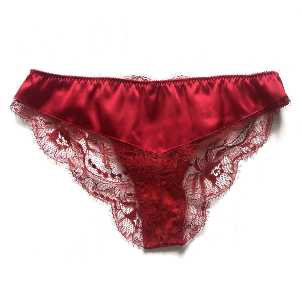 This Red Silk Lingerie Is A Must Have Panties Elegant And Sexy 2197
