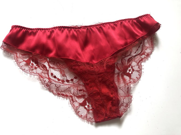 this red silk lingerie is a must-have panties, elegant and sexy
