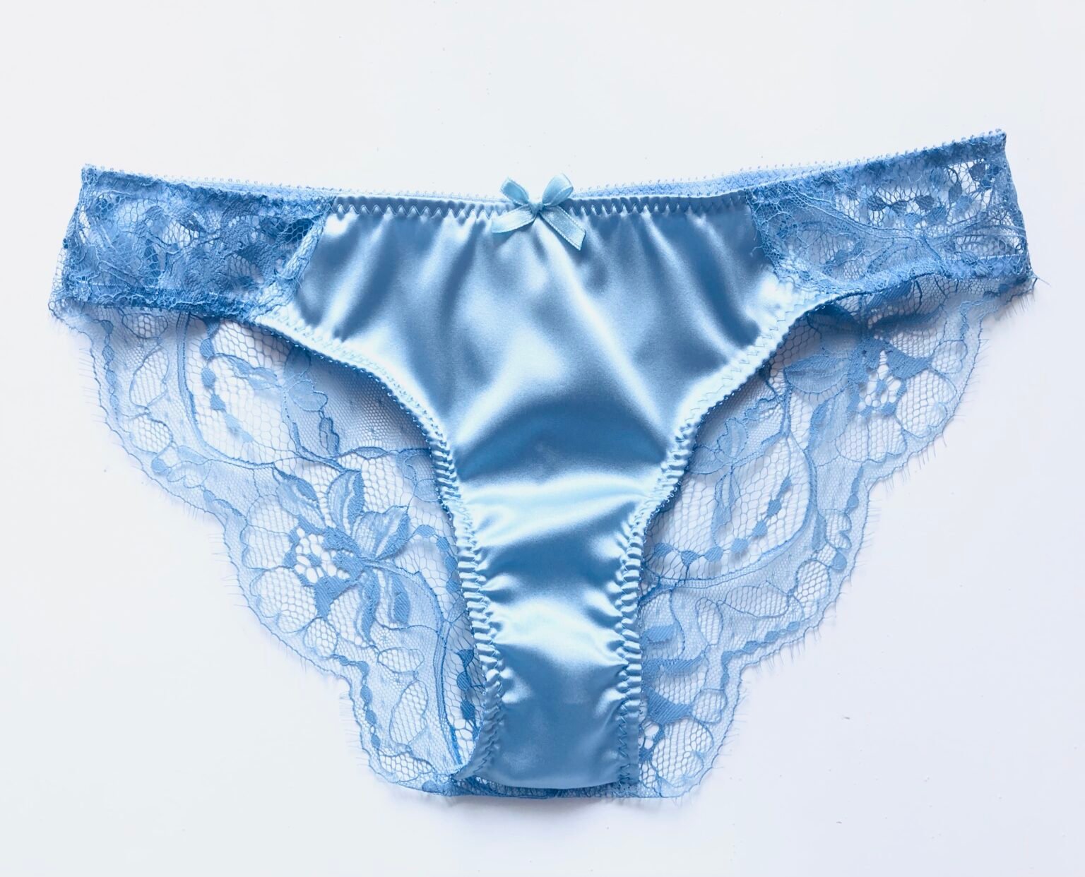 Silk Blue Panties Blue Lace Panties Lace Brief Lace Tanga Blue Lingerie Marianna 8613