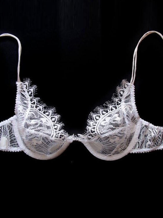 White sheer lace bra - Perfect for every day or for the special day