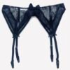 Sheer Lace Garter belt - Black garter belt