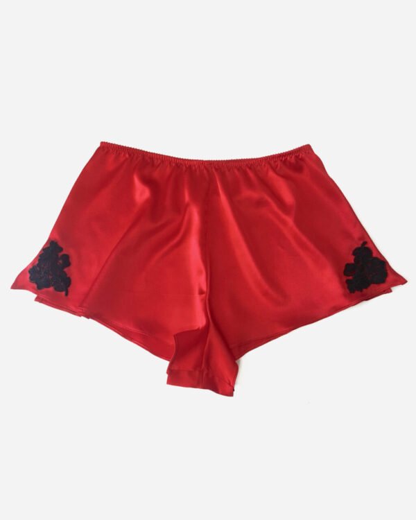 Red silk knickers - Satin panties - Silk and Lace Panties - High waist panties - cute panties