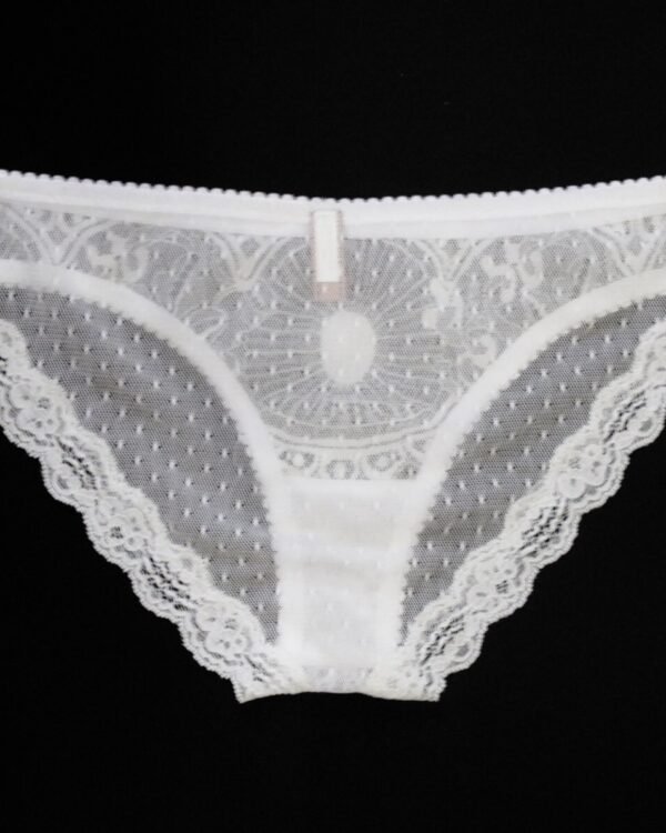 Bridal White Sheer panties back
