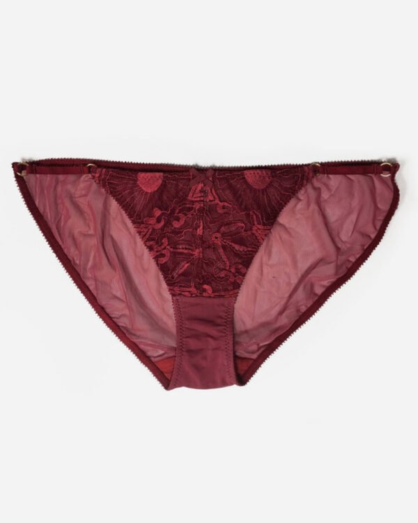 Dark red Lace Sheer Panties