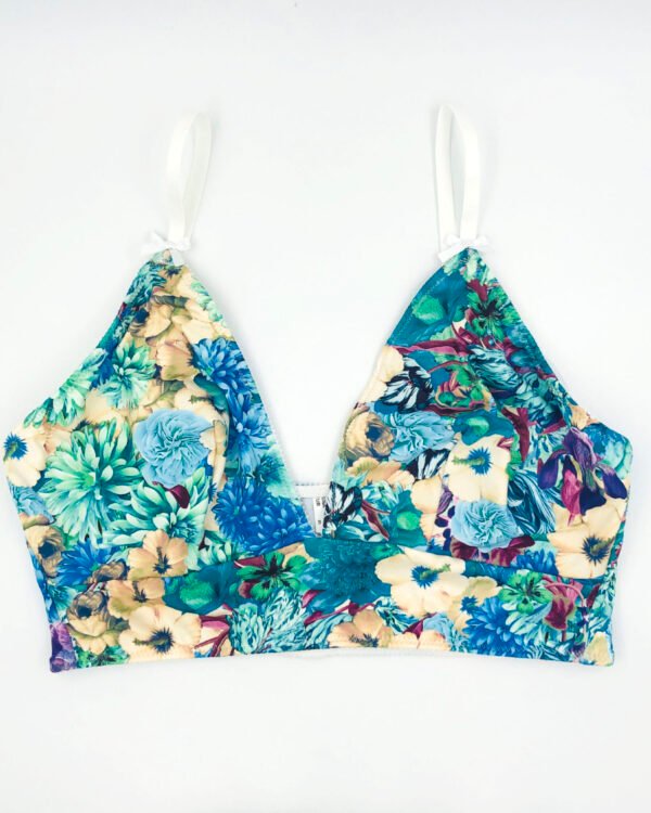 Floral bralette in comfortable jersey