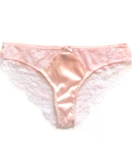Sheer pink knicker silk