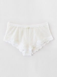 Ivory see thru panties - Sheer panties - Lace panties - In STOCK