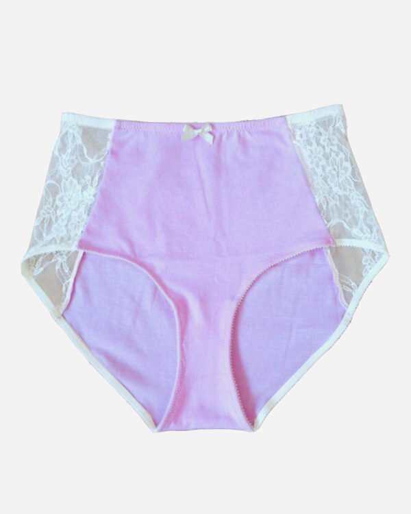 Pink Viscose high waist panties - comfy panties