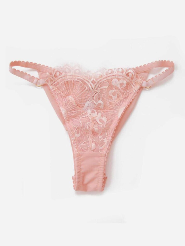 Navy lace knickers - Silk and Lace Panties - Marianna Giordana Paris