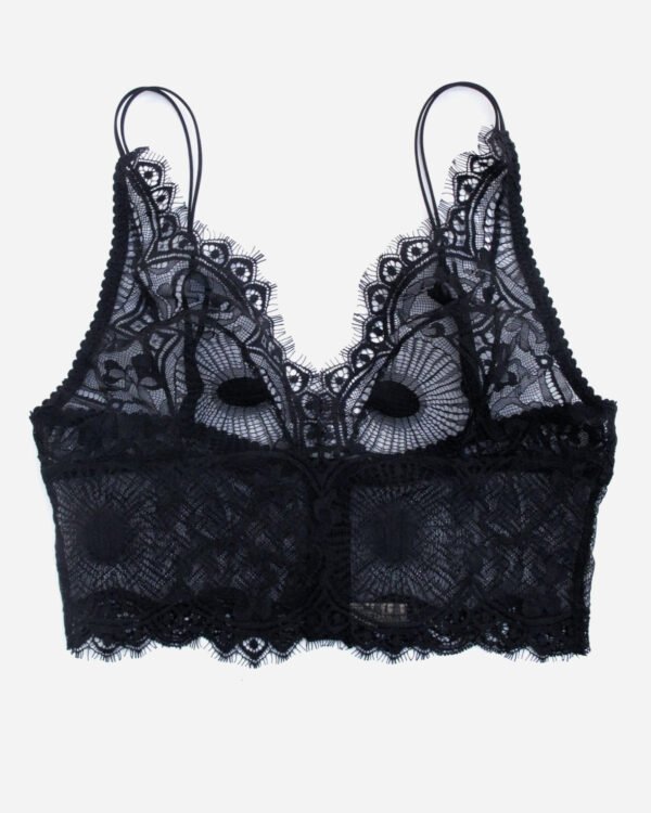 Black bralette top - Lace black bralette - black lace bralette - In STOCK