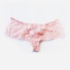 Pink panties in leavers lace