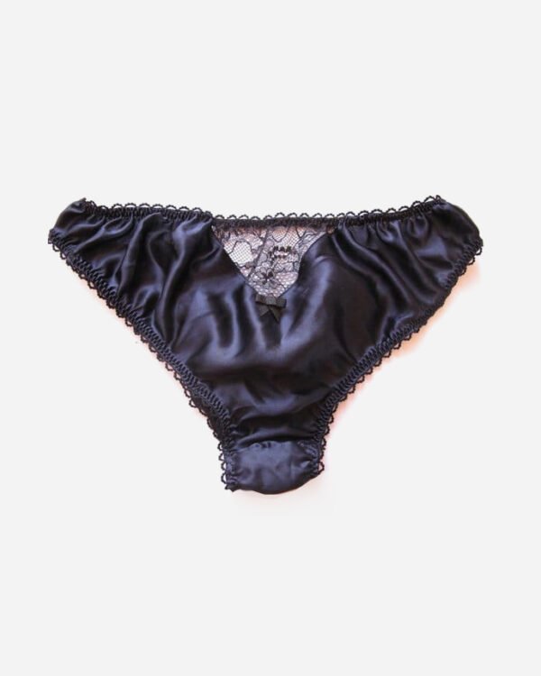 Navy lace knickers - Silk and Lace Panties - In  STOCK