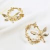 fashion gold circle earrings