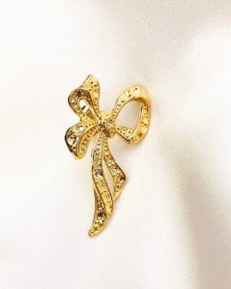Gold plated earrings – Bow shapes earrings gold plated